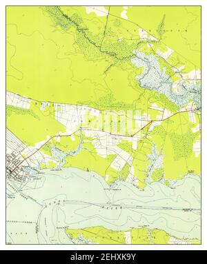 Belhaven, North Carolina, Karte 1951, 1:24000, Vereinigte Staaten von Amerika von Timeless Maps, Daten U.S. Geological Survey Stockfoto