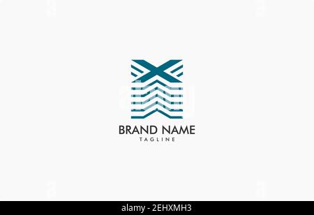 Vektor von Buchstabe X Tower Building Logo Vorlage geeignet für Immobilien und Immobilien Unternehmen Stock Vektor