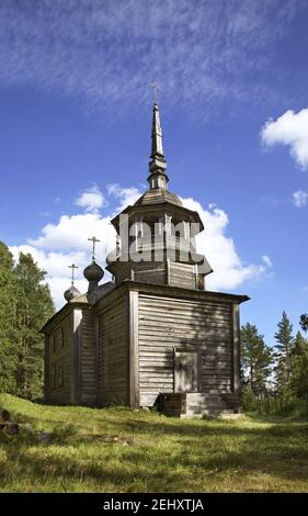 Kirche von St. Alexander Svirsky an Maselga Dorf. Kargopol Bezirk. Arkhangelsk. Russland Stockfoto