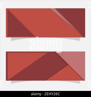 Vektor abstraktes Design Web Banner Vorlage. Modernes Design, Vektorgrafik. Stock Vektor