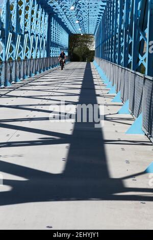 Randers, Dänemark - 5. Mai 2018: Randers Bridge in Dänemark Stockfoto