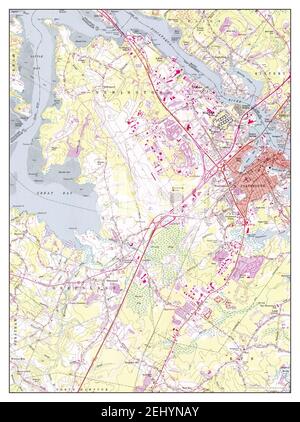 Portsmouth, New Hampshire, Karte 1956, 1:24000, Vereinigte Staaten von Amerika von Timeless Maps, Daten U.S. Geological Survey Stockfoto