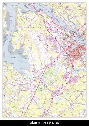 Portsmouth, New Hampshire, Karte 1956, 1:24000, Vereinigte Staaten von Amerika von Timeless Maps, Daten U.S. Geological Survey Stockfoto