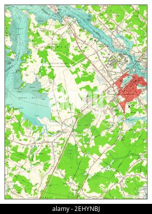 Portsmouth, New Hampshire, Karte 1956, 1:24000, Vereinigte Staaten von Amerika von Timeless Maps, Daten U.S. Geological Survey Stockfoto