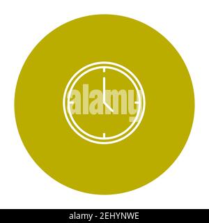 Simple Line Icon sign - Zeit für Ihr Unternehmen. Uhr mit Pfeilen. Vektorgrafik. EPS10 Stock Vektor