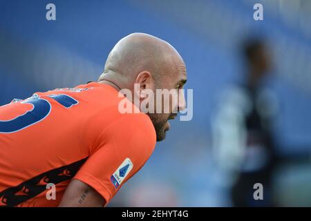 Rom, Italien. Februar 2021, 20th. Rom, Italien, Stadio Olimpico, 20. Februar 2021, Pepe Reina von SS Lazio während SS Lazio gegen UC Sampdoria - Italienische Fußball Serie A Spiel Kredit: Claudio Pasquazi/LPS/ZUMA Wire/Alamy Live News Stockfoto