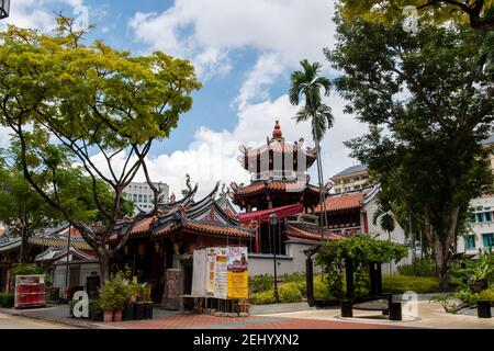 Thian Hock Keng Tempel, Singapur Stockfoto