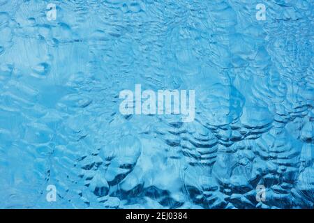 Detailaufnahme des Schmelzgletschers am Jokulsa Iceberg Beach Island. Stockfoto