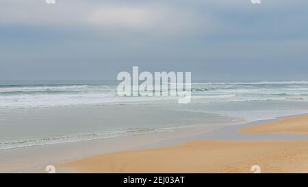 Biscarosse in den Landes, schöner Strand im Winter Stockfoto