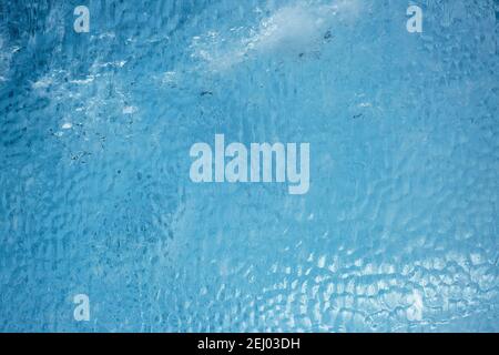 Detailaufnahme des Schmelzgletschers am Jokulsa Iceberg Beach Island. Stockfoto