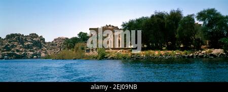 Aswan Egypt Trajan's Kiosk Stockfoto