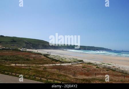 Pointe du Raz und Baie des Trepasses, Finistere, Bretagne, Bretagne, Frankreich, Europa Stockfoto