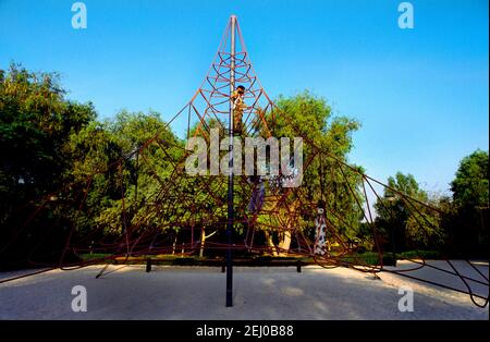 Mushrif Park Dubai UAE Kinderspielplatz Stockfoto