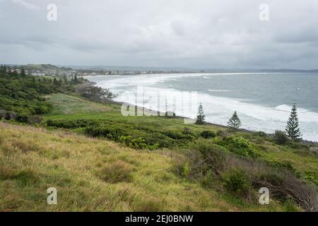 Lennox Head von Pat Morton Lookout, New South Wales, Australien. Stockfoto