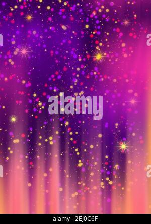 Abstrakt Märchen Kinder Urlaub Hintergrund lila rosa orange. Design für jeden Zweck. Stockfoto