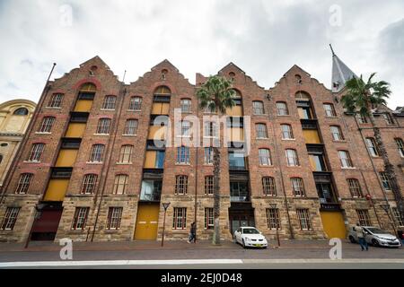 Australian Steam Navigation Building, Circular Quay West, Sydney, New South Wales, Australien. Stockfoto