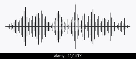 Wellen des Equalizers auf Hintergrund isoliert. EQ-Vektor Stock Vektor
