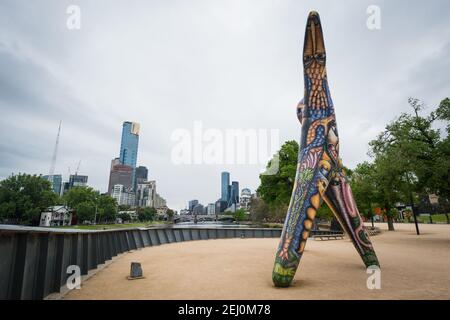 Angel, von Deborah Halpern, Birrarung Marr, Melbourne, Victoria, Australien. Stockfoto