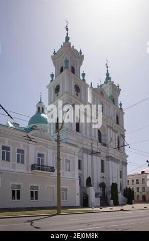 Kathedrale des heiligen Franz Xaver in Grodno. Weißrussland Stockfoto