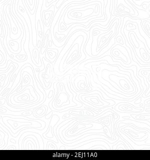 Linie Topographische Karte Nahtloses Muster. Vektorhintergrund Stock Vektor