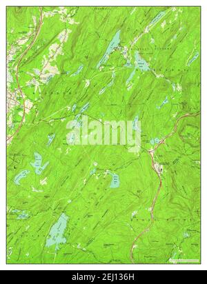 Popolopen Lake, New York, Karte 1957, 1:24000, Vereinigte Staaten von Amerika von Timeless Maps, Daten U.S. Geological Survey Stockfoto