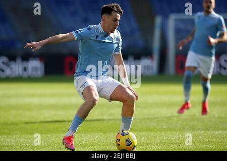 2/20/2021 - ROM, Italien. Februar 2021, 20th. Patric (LAZIO) in Aktion während der italienischen Serie A Liga 2021 Fußballspiel zwischen SS LAZIO VS SAMPDORIA, im Olympiastadion in Rom (Foto von IPA / Sipa USA) Kredit: SIPA USA / Alamy Live News Stockfoto