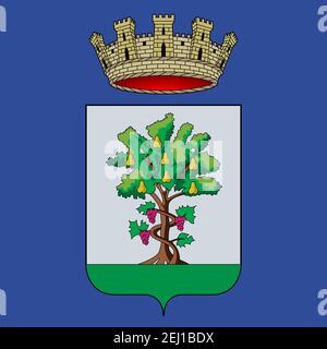 Wappen der Stadt Maranello, Modena, Emilia-Romagna, Italien, Vektorgrafik Stock Vektor