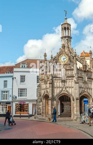 Chichester Cross steht im Zentrum von Chichester, West Sussex, England. Stockfoto