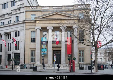 Kanada Haus Kanadische Botschaft London Griechische Revival Architektur Stockfoto