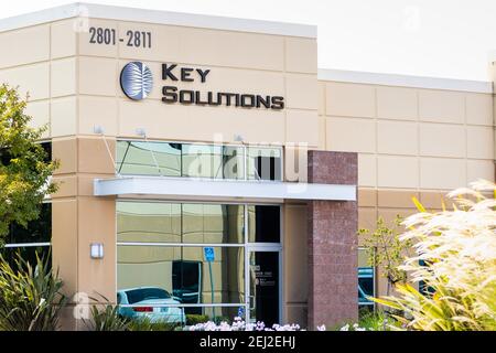 Sep 17, 2020 Fremont / CA / USA - Zentrale von Key Solutions im Silicon Valley; Key Solutions Inc. Bietet Dienstleistungen zur Computerprogrammierung an Stockfoto