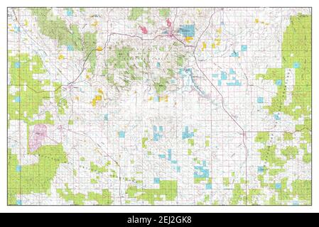 Hot Springs, South Dakota, Karte 1993, 1:100000, Vereinigte Staaten von Amerika von Timeless Maps, Daten U.S. Geological Survey Stockfoto