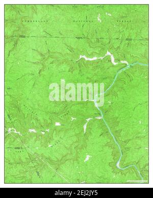 Barthell SW, Tennessee, Karte 1955, 1:24000, Vereinigte Staaten von Amerika von Timeless Maps, Daten U.S. Geological Survey Stockfoto