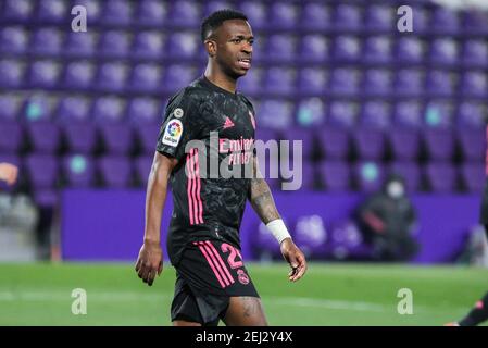 Vinicius Jr von Real Madrid während der spanischen Meisterschaft La Liga Fußballspiel zwischen Real Valladolid und Real Madrid auf Februar 20 / lm Stockfoto