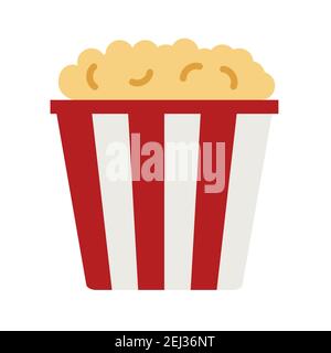 Pop Mais einfaches Lebensmittel-Symbol in trendigen Linie Stil isoliert auf weißem Hintergrund für Web-Apps und mobile Konzept. Vektorgrafik. EPS10 Stock Vektor