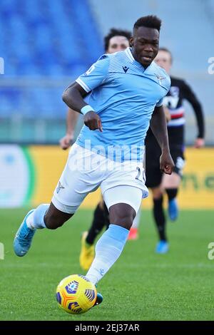 Rom, Italien. Februar 2021, 20th. Felipe Caicedo von Latium in Aktion während der italienischen Meisterschaft Serie EIN Fußballspiel zwischen SS Lazio und UC Sampdoria am 20. Februar 2021 im Stadio Olimpico in Rom, Italien - Foto Federico Proietti/DPPI Kredit: DPPI Media/Alamy Live News Stockfoto