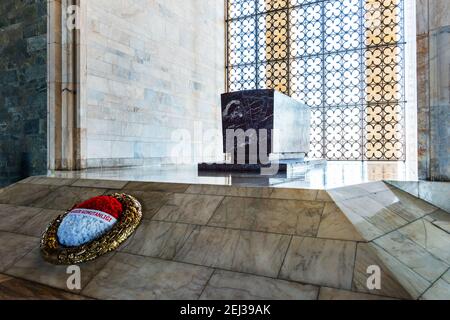 ANKARA, TÜRKEI - 3. SEPTEMBER 2020: ANITKABIR. Anitkabir ist das Mausoleum von Mustafa Kemal Ataturk. Ankara, Türkei. Stockfoto