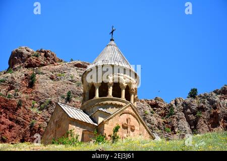 Blick auf das Kloster Noravank, Armenien Stockfoto