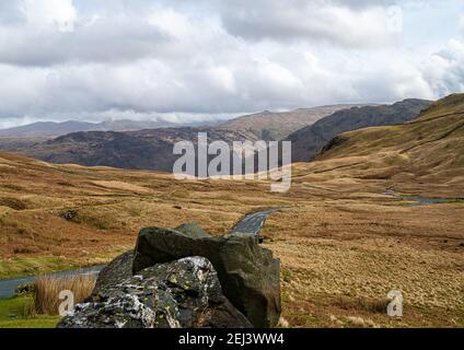 Honister Pass im Lake District Stockfoto