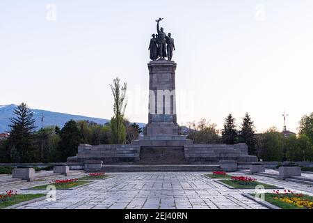 Denkmal der sowjetischen Armee in Sofia, Bulgarien Stockfoto