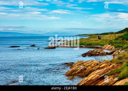 Fischerdorf Portmahomack im Sommer, Tarbat Peninsula, Easter Ross, an der Ostküste der Nordküste 500, Highlands, Schottland Stockfoto