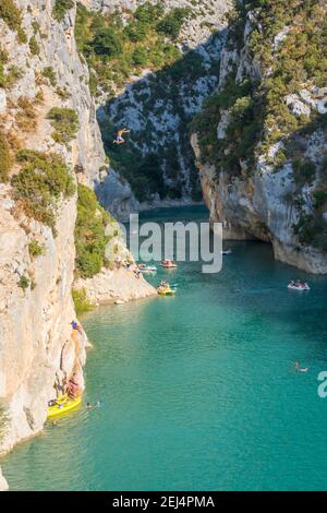 Pont du Galetas, Gorges du Verdon, Frankreich Stockfoto