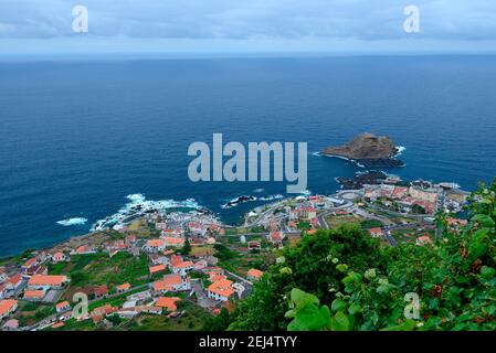 Porto Moniz, Meerwasserschwimmbad, Madeira, Portugal Stockfoto