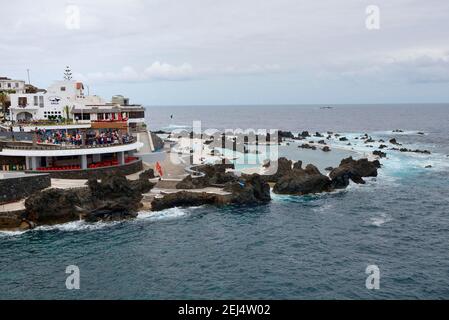 Porto Moniz, Meerwasserschwimmbad, Madeira, Portugal Stockfoto