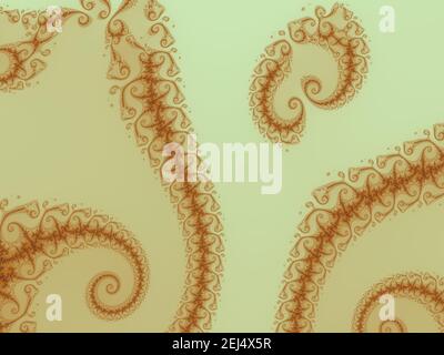 Energetische fraktale Spirale Kunst. Fraktale gerendert abstrakt futuristischen Hintergrund. Skizzenmuster Textur. Stockfoto