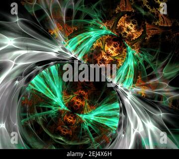 Computer generierte Fraktale Kunstwerke für kreative Kunst, Design und entertainment Stockfoto
