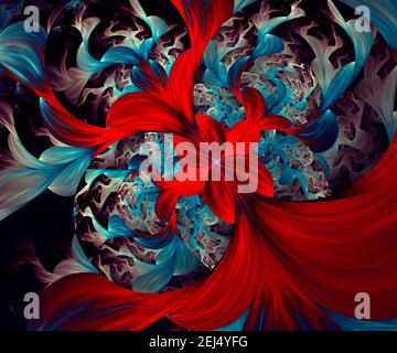 Computer generierte Fraktale Kunstwerke für kreative Kunst, Design und entertainment Stockfoto