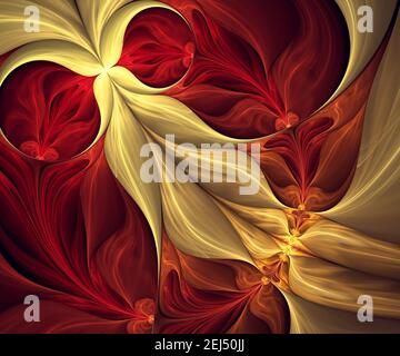 Computer generierte Fraktale Kunstwerke für kreative Kunst, Design und entertainment Stockfoto