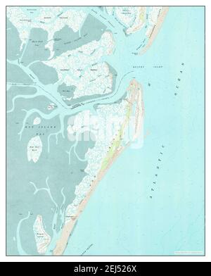 Quinby Inlet, Virginia, Karte 1968, 1:24000, Vereinigte Staaten von Amerika von Timeless Maps, Daten U.S. Geological Survey Stockfoto