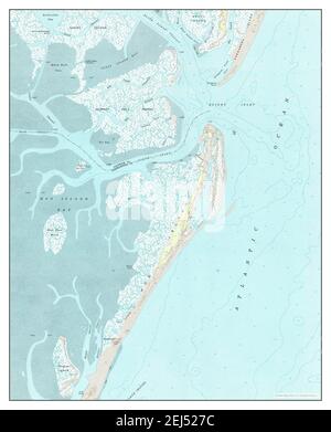 Quinby Inlet, Virginia, Karte 1968, 1:24000, Vereinigte Staaten von Amerika von Timeless Maps, Daten U.S. Geological Survey Stockfoto