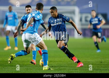 Bergamo, Italien. Februar 2021, 21st. Luis Muriel (Atalanta) während Atalanta BC vs SSC Napoli, italienische Fußballserie EIN Spiel in Bergamo, Italien, Februar 21 2021 Kredit: Unabhängige Fotoagentur/Alamy Live Nachrichten Stockfoto